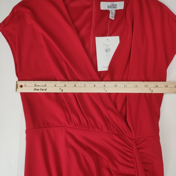 Belle Badgley Mischka Red Sheath Dress NWT - Picture 6 of 6